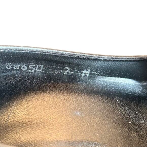 Stuart Weitzman Leather Silver Metallic Peep-Toe Heels – Size 7 Made is Spain - Picture 4 of 15